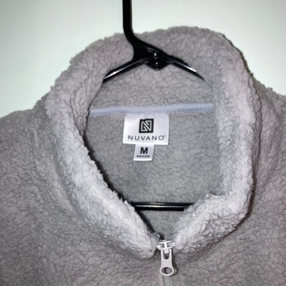 Nuvano Women Purple Plush/Fleece Quarter -Zip Pullover Jacket, Size Small - Picture 3 of 15